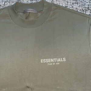 Fear of God Essentials sea foam Tee